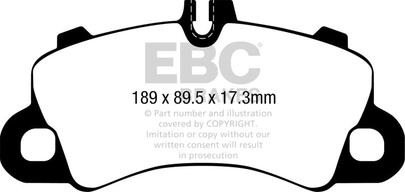 EBC 2018+ Porsche Cayenne (3rd Gen) 3.0L Turbo Extra Duty Front Brake Pads ED92379