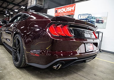 Roush 3.7L/2.3L V6/I4 Exhaust Kit for 15-26 Ford Mustang Round Tips 421837