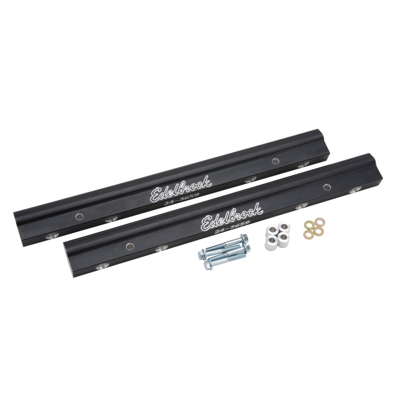 Edelbrock 3659 Fuel Rail Kit for Use with 70855 BBC Tunnel Ram Manifold (4) -8 An Female Ends
