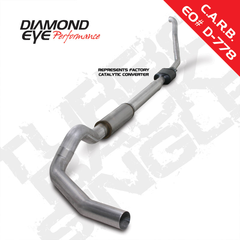 Diamond Eye K5314A 5in Turbo-Back Exhaust Kit - 1994-1997 Ford F-250/F-350 | Aluminized