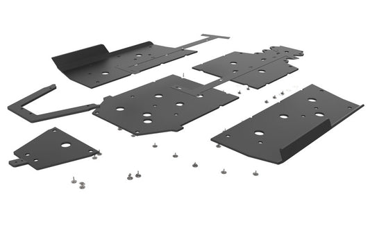 Seizmik 20-21 Polaris Ranger XP 1000 4 UHMW Skid Plate w/Rock Slider Kit - Black 76-10168 KIT