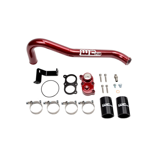 Wehrli Custom Fabrication WCF100420-RED Thermostat Housing Kit WCFab Red for 2006-2010 Chevrolet Silverado / GMC Sierra 2500 HD / 3500 HD 6.6L LBZ/LMM Duramax