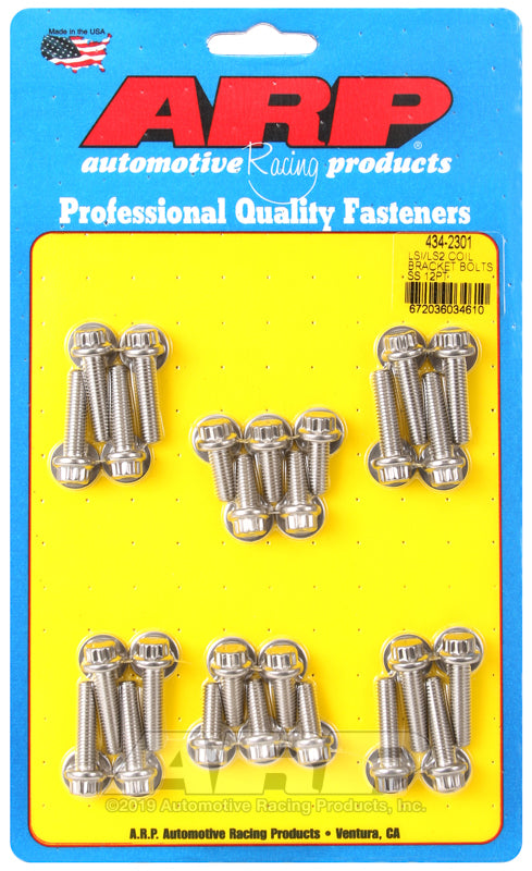 ARP 434-2301 for LS1 LS2 SS 12pt Coil Bracket Bolt Kit