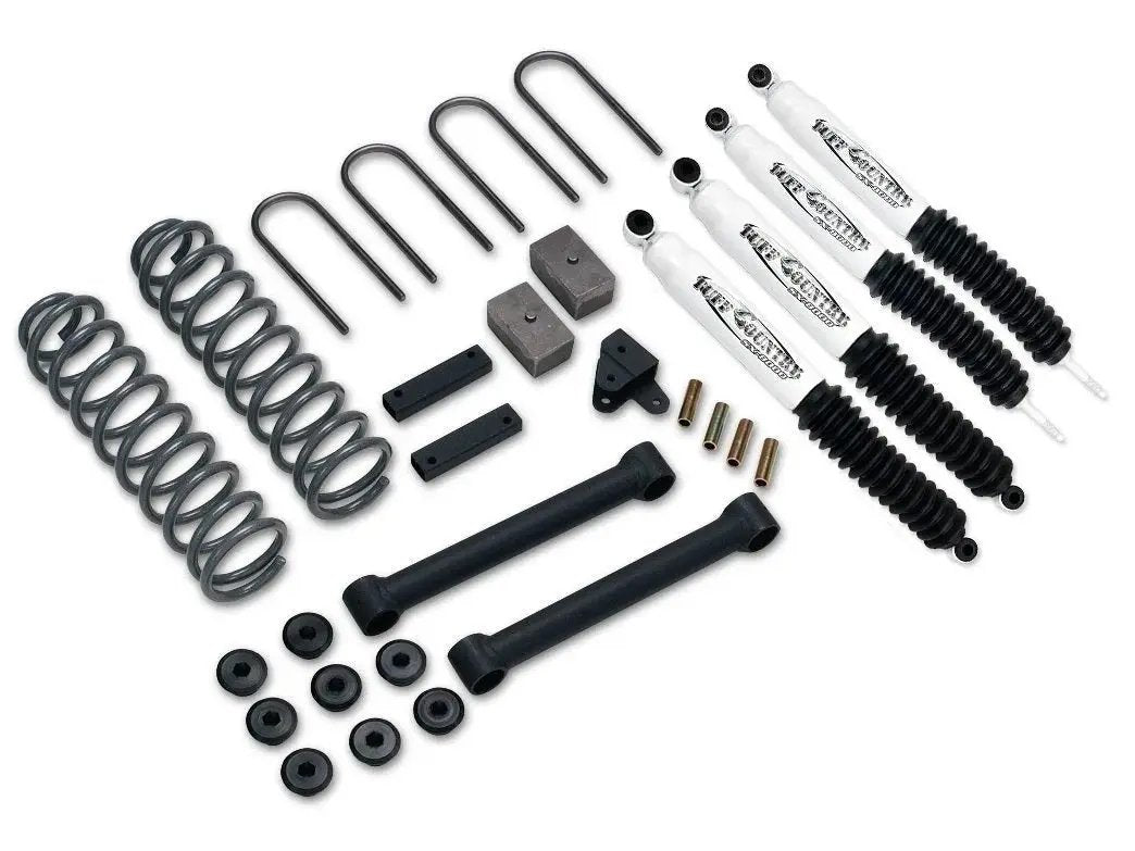 Tuff Country 43800KN 3.5in EZ-Ride Lift Kit with Rear Blocks SX8000 for 1987-2001 Jeep Cherokee 4WD