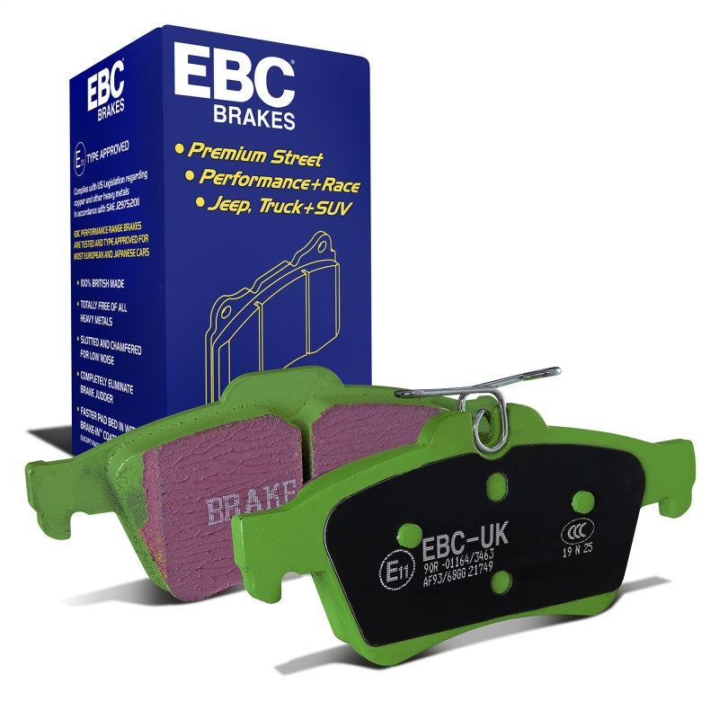 EBC 08-10 Chevrolet Cobalt 2.0 Turbo (SS) Greenstuff Rear Brake Pads DP21749
