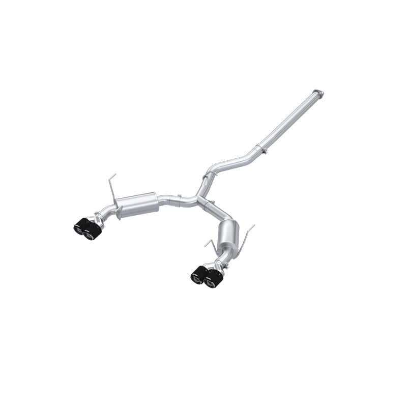 MBRP WRX 3in Cat-Back Quad Carbon Fiber Tips Street Profile Exhaust