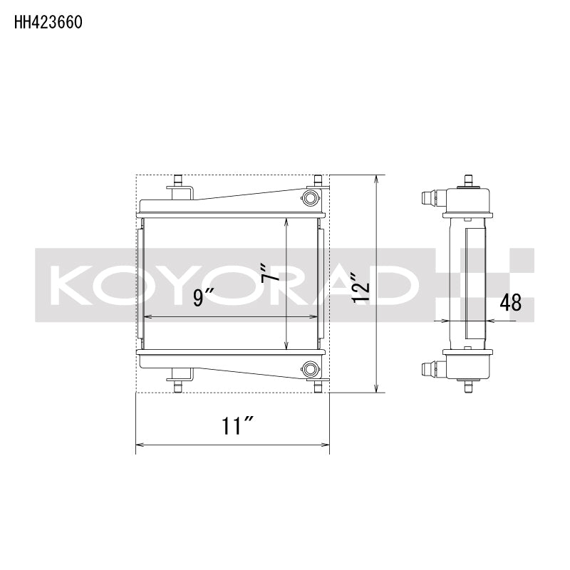 Koyo HH423660 for 2020 Toyota Supra 3.0L Turbo Radiator