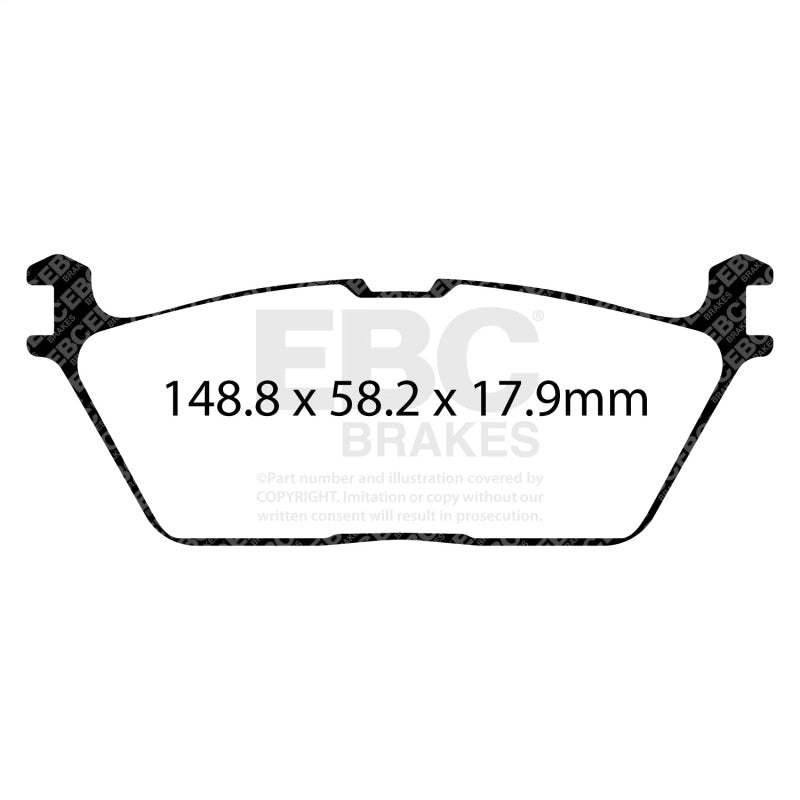 EBC 2019+ Ram Trucks 1500 (DT) Yellowstuff Rear Brake Pads DP43095R