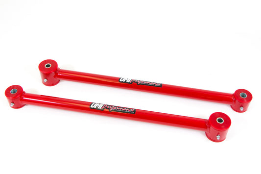 UMI Performance 3715-R Tubular Rear Trailing Arms Red for 1997-2005 GM W-Body