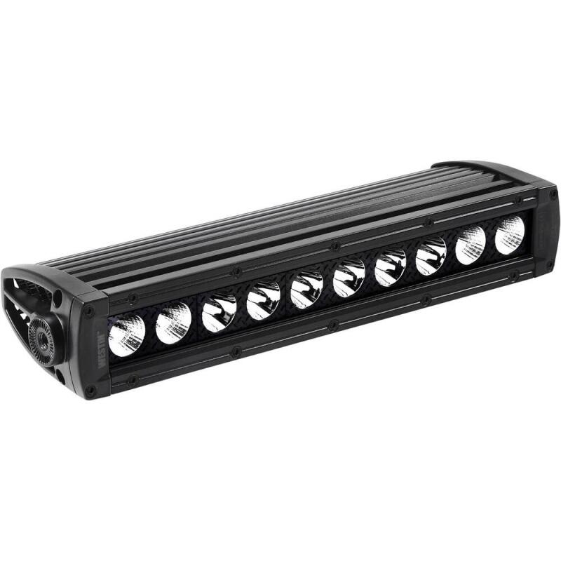 Westin 09-12211-10C B-FORCE LED Light Bar Single Row 10 inch Combo with 5W Cree Black