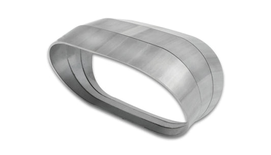 Vibrant Vertical 304 SS Nominal 3in. Oval/2.35 in. Centerline Radius, 15 degree