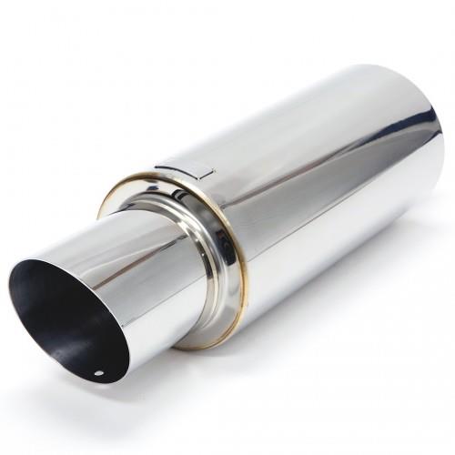 BLOX Racing 76.2mm N1 Straight Tip Muffler Universal BXEX-00110