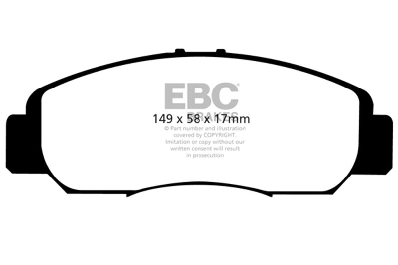 EBC 06-11 Acura CSX (Canada) 2.0 Ultimax2 Front Brake Pads UD959