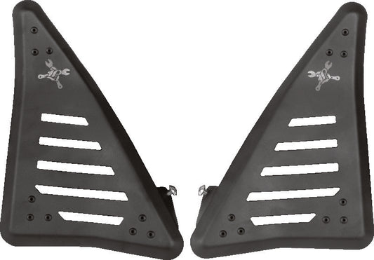 Burly Brand B10-3003TB Slash Cut Side Panel Covers for 2021-2026 Honda Rebel 1100