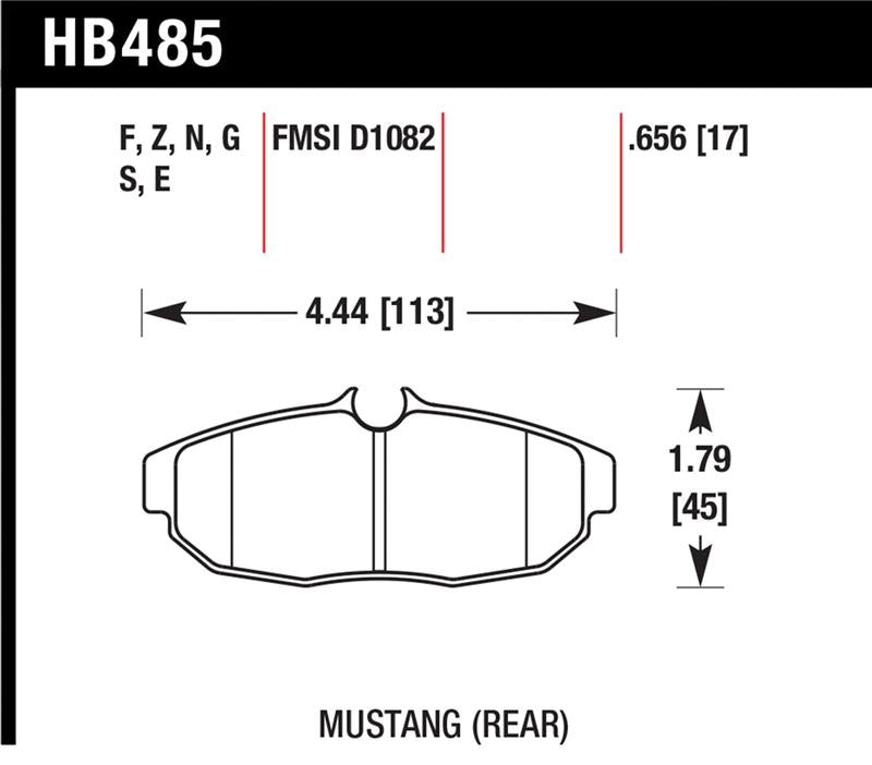 Hawk Performance HB485C.656 HPX Motorsport Brake Pads