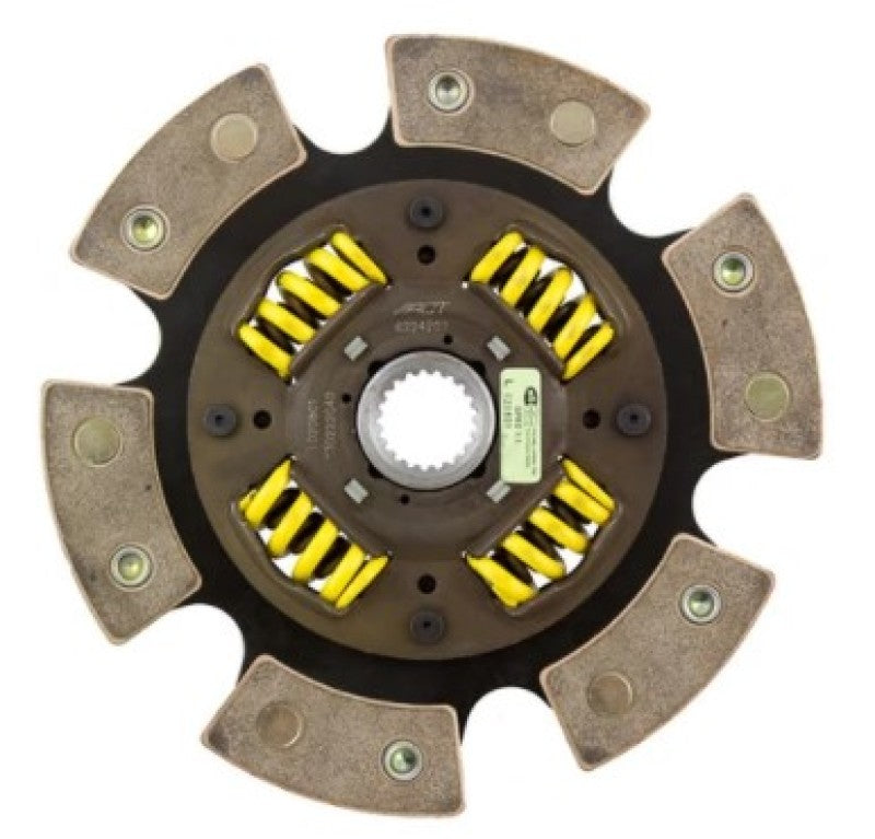 ACT 6280306 6-Pad Sprung Race Disc for LS Engine/Flywheel with Nissan 350Z Transmission Input Shaft