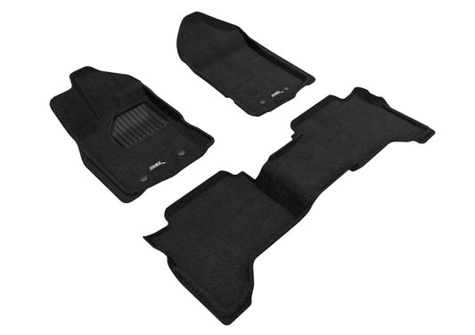 3D MAXpider Elegant Front & Rear Floor Mats for 2019-2023 Ford Ranger