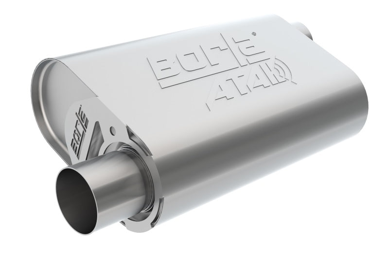 Borla 400841 CrateMuffler SBC Hot 350/383 3inch Offset/Offset 14in x 4.35in x 9in Oval Muffler - #400841