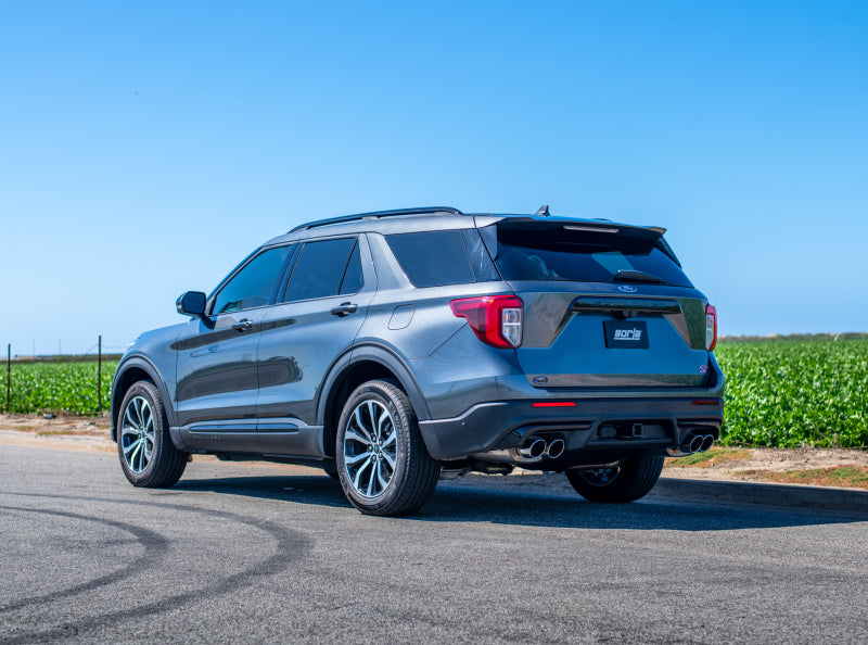 Borla 140821 2020 Ford Explorer ST 3.0L V6 2.25in ATAK Exhaust - Chrome Tips - #140821