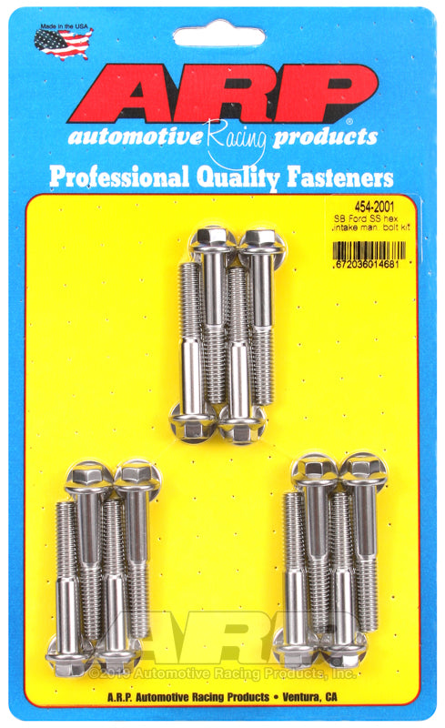 ARP 454-2001 for Ford SS Hex Intake Manifold Bolt Kit