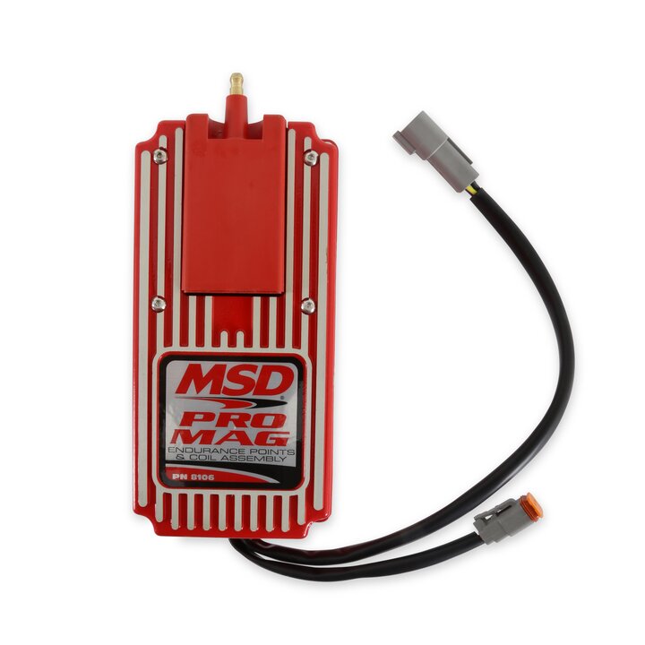 MSD 8106 Pro Mag 12/20 Amp Electronic Points Box, Red