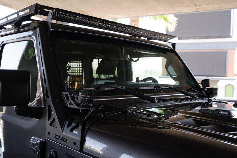 DV8 Offroad 2018+ Jeep Wrangler JLO A Pillar Dual Light Pod Mounts - #LBJL-11