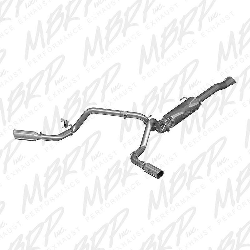 MBRP Toyota Tacoma 3.5L EC/CC Cat Back Dual Split Exit T409 Exhaust