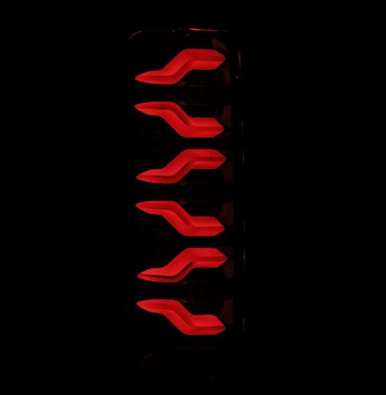 AlphaRex 658006 87-96 Ford Bronco/F-150 Luxx-Series LED Tail Lights - Alpha-Black