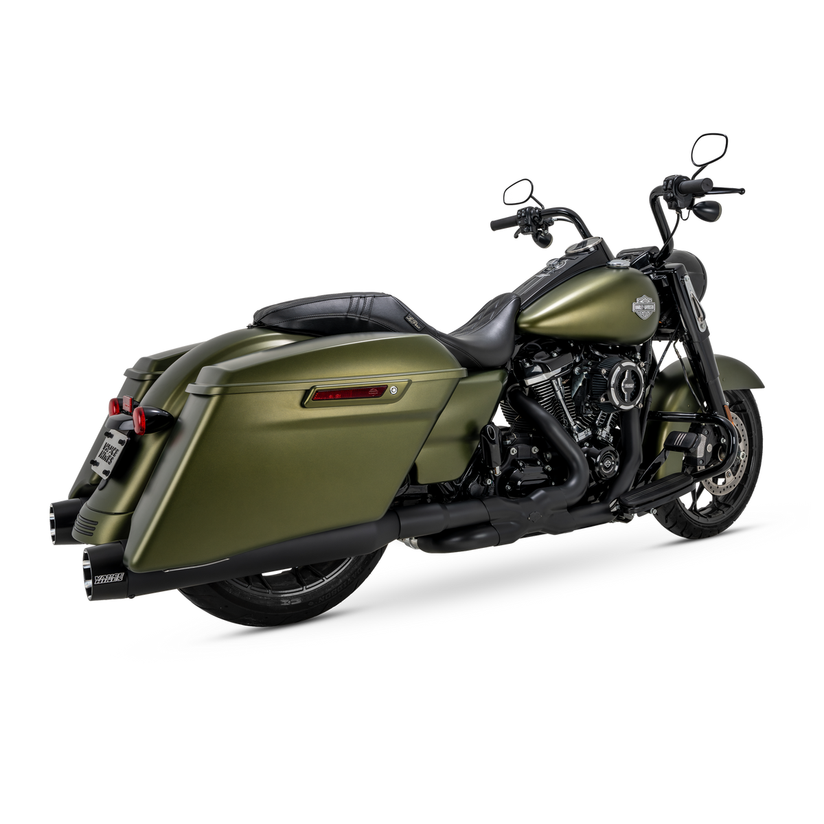 Vance & Hines 46792 Blackbird 450 Slip-Ons Black Contrast for 2017-2026 Harley-Davidson Touring