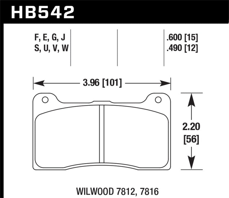 Hawk Performance HB542F.600 HPS Performance Street Brake Pads