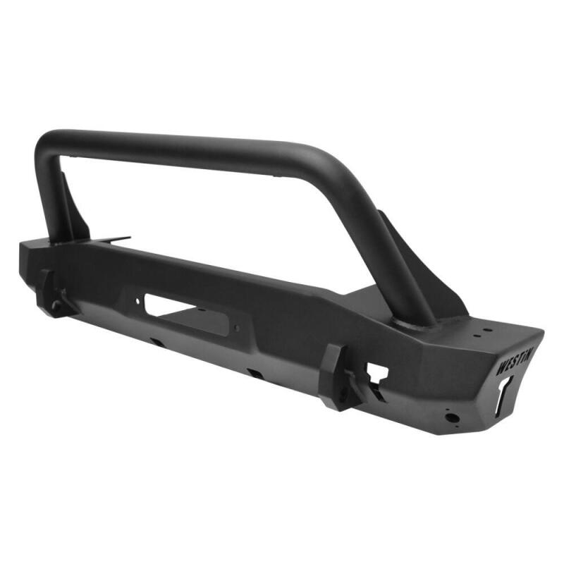 Westin 59-80075 WJ2 Stubby Front Bumper for 2018-2026 Jeep Wrangler JL/Gladiator Textured Black