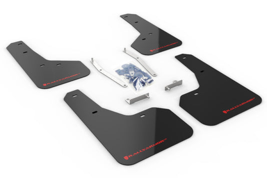 Rally Armor UR Mud Flaps - 2019-2021 Subaru Forester - Black/Red Logo - #MF52-UR-BLK/RD