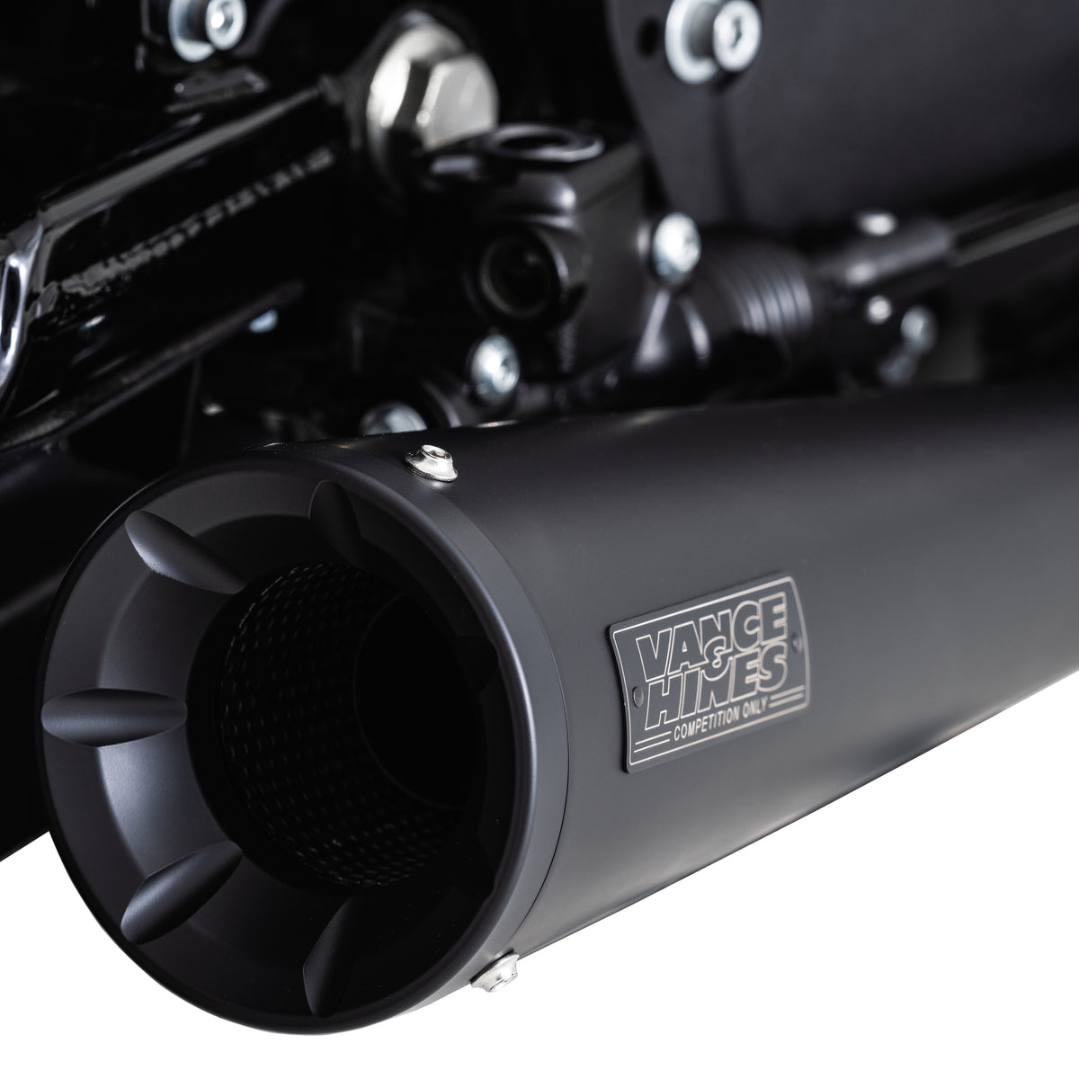Vance & Hines 47627 Stainless 2-1 Upswept Exhaust Black for 2004-2013 Harley-Davidson Sportster