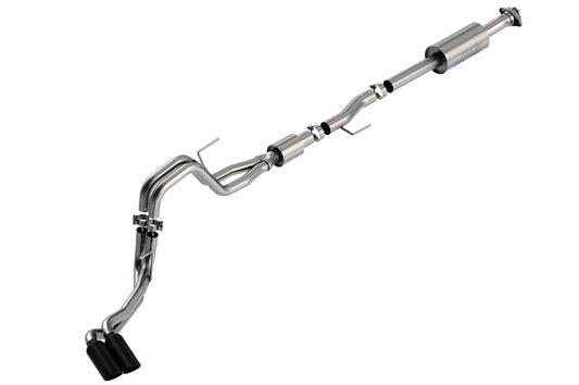 Borla 140874BC F-150 2021 5.0L 4dr CC SB EC STB Lariat/KR/Pltm/LTD 3/2.25 DSE Cat-Back S-Type Black CHR Tips - #140874BC