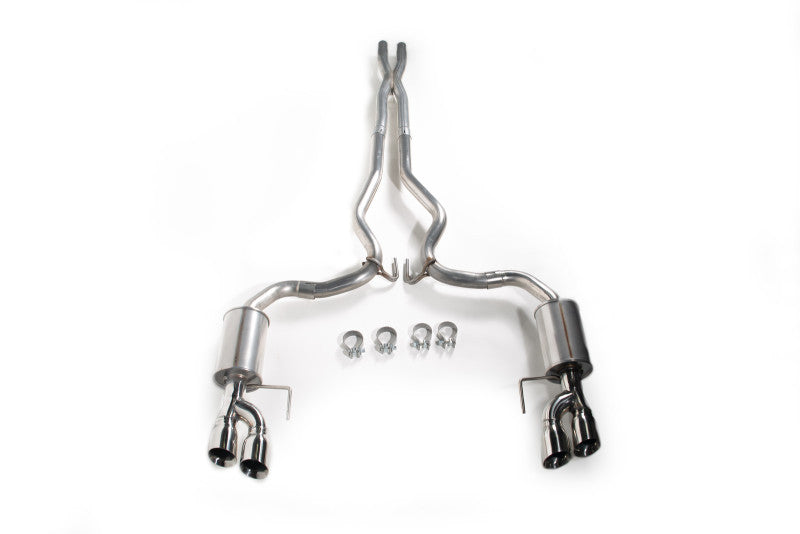 Roush Exhaust Kit for 18-23 Mustang Black Tips Quad Tip Non-Active 422093-BLK