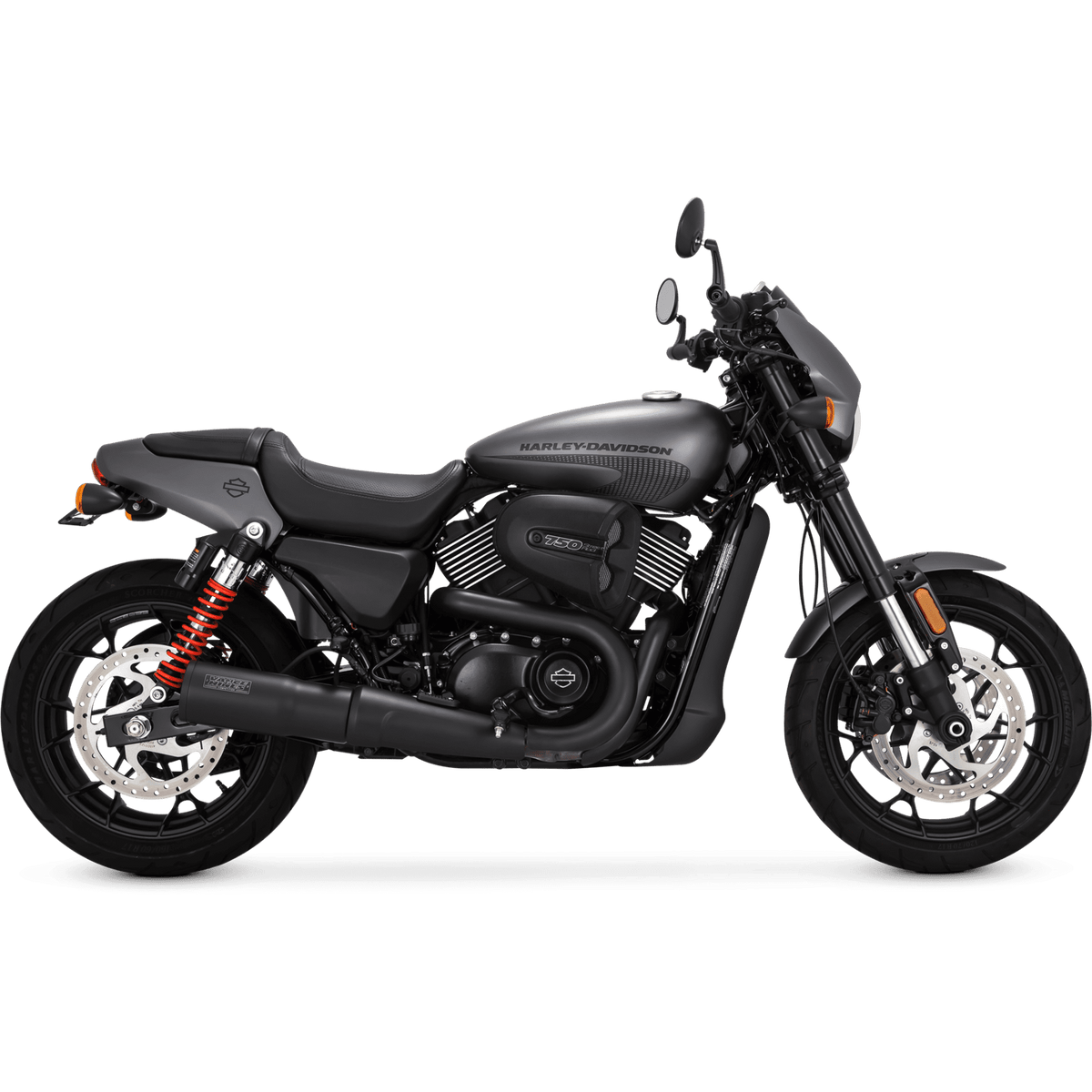 Vance & Hines 47943 Hi-Output Slip-Ons Black for 2017-2020 Harley-Davidson Street