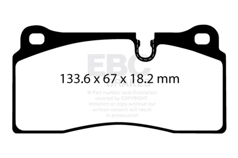 EBC 2018+ BMW M2 Competition 3.0TT Redstuff Rear Brake Pads DP32425C