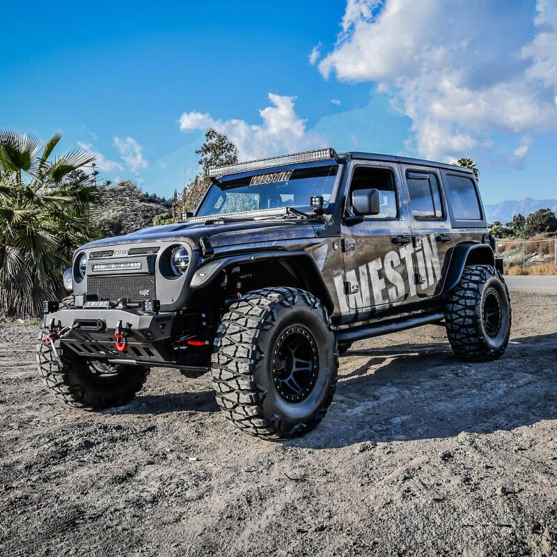 Westin 23-4065 E-Series 3 Nerf Step Bars for 2018-2026 Jeep Wrangler JLU 4-Door. Textured Black