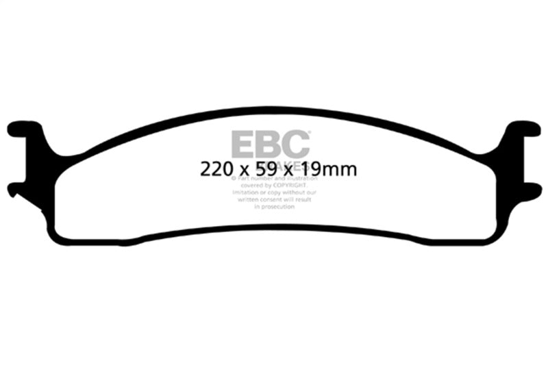 EBC 06-11 Dodge Ram 1500 Mega Cab 2WD Ultimax2 Front Brake Pads UD965