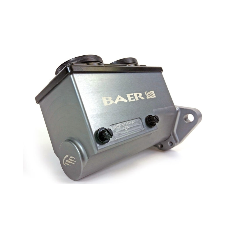 Baer Brakes GM/Ford 1-1/8in Bore Remaster Left Port 2-Bolt Master Cylinder Combo Kit - Gray