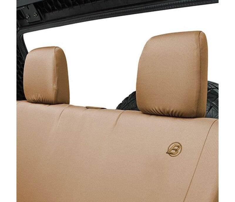 Bestop 07-18 Jeep Wrangler JK 2-Door Rear Seat Covers (Tan)
