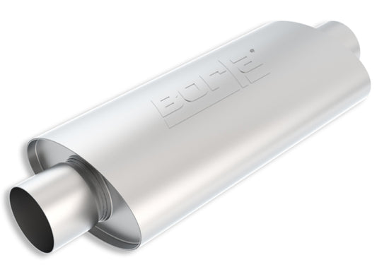 Borla 40943 XR-1 Racing Sportsman 3 inch Outlet / 3 inch Inlet Round, Oval or Offset Muffler - #40943