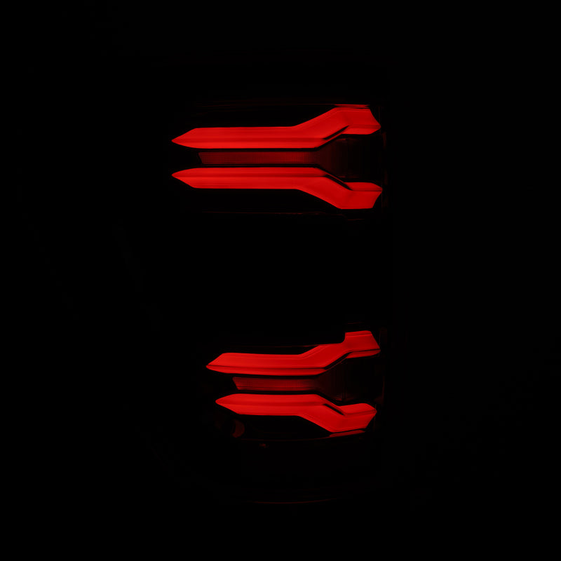 AlphaRex 653060 21-23 Ford F-150 LUXX LED Taillights - Alpha-Black with BLIS