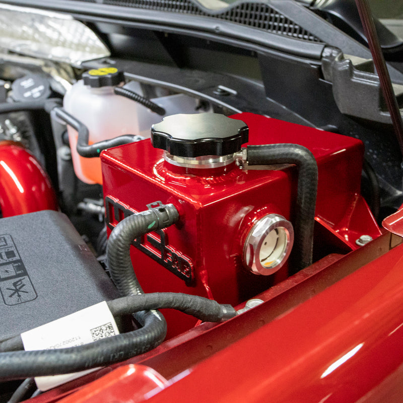 Wehrli Custom Fabrication WCF100268-RED Factory Location Coolant Tank Kit WCFab Red for 2020-2026 Chevrolet Silverado / GMC Sierra 2500 HD / 3500 HD L5P Duramax