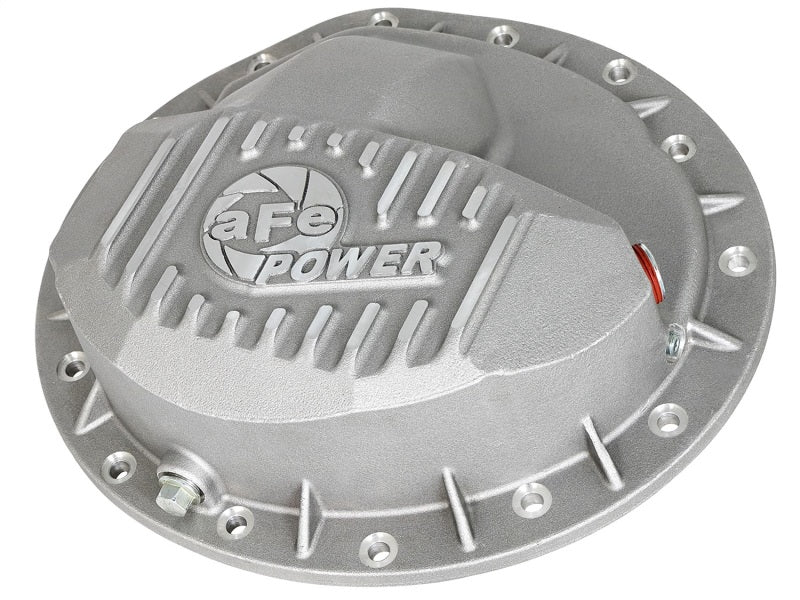 aFe Front Differential Cover (Raw; Street Series); Dodge Diesel Trucks 03-12 L6-5.9/6.7L (td) - #46-70040