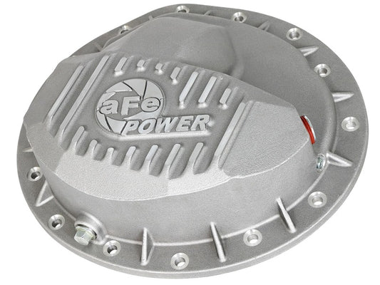 aFe Front Differential Cover (Raw; Street Series); Dodge Diesel Trucks 03-12 L6-5.9/6.7L (td) - #46-70040