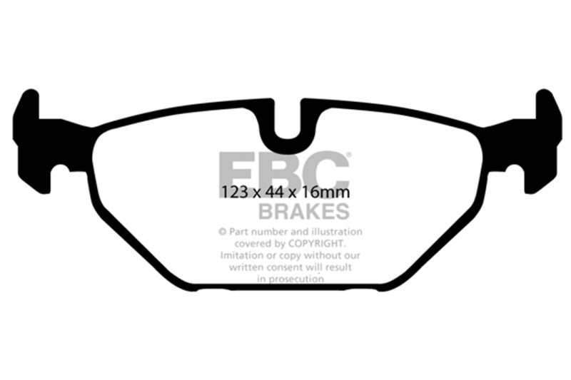 EBC 99-01 Saab 9-5 2.3 Turbo (Aero) Redstuff Rear Brake Pads DP31405C