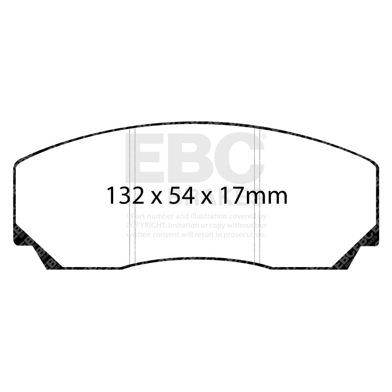 EBC 90-00 Aston Martin Vantage 5.3 (Twin Supercharged)(AP) Redstuff Front Brake Pads DP3002C