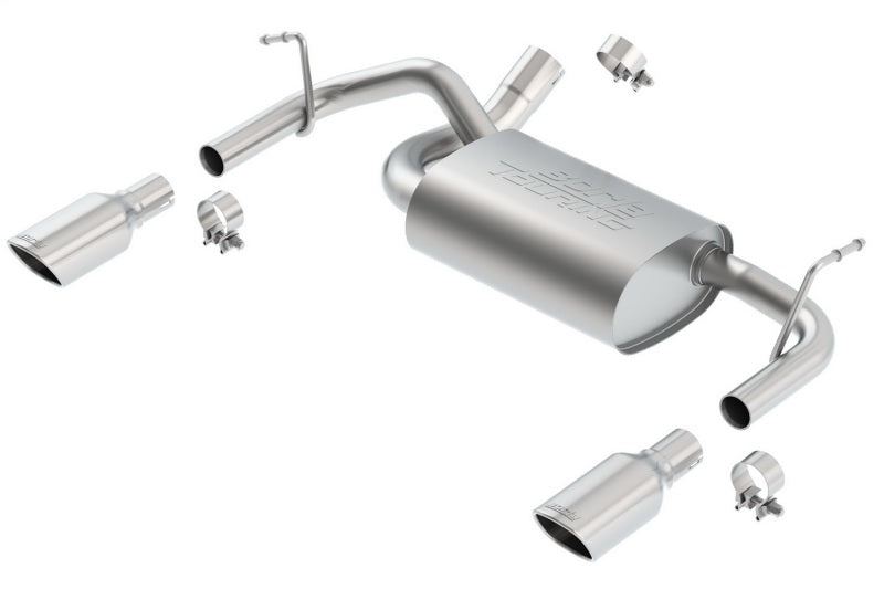Borla 11834 12-16 Jeep Wrangler 3.6L AT/MT 4WD Single Split Rr Exit Touring Exhaust (rear section only) - #11834