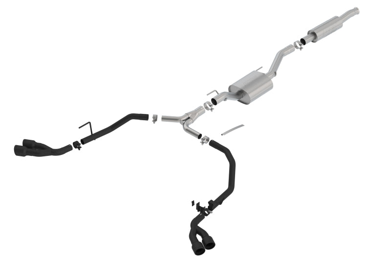 Borla 140816CB 2020 Jeep Gladiator JT 3.6L V6 AT/MT AWD 2.75-2in ATAK Catback Ceramic Blk Tailpipe & Tips - #140816CB